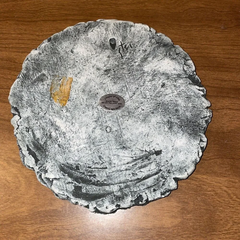 1980 Shapes Of Clay Mount St Helens Ash 6 1/4”W By 7 1/4” L From Graham Wash
